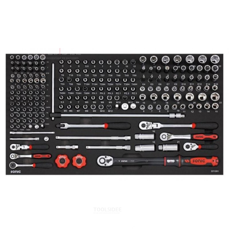 Sonic Next S12 filled tool trolley 485 pieces