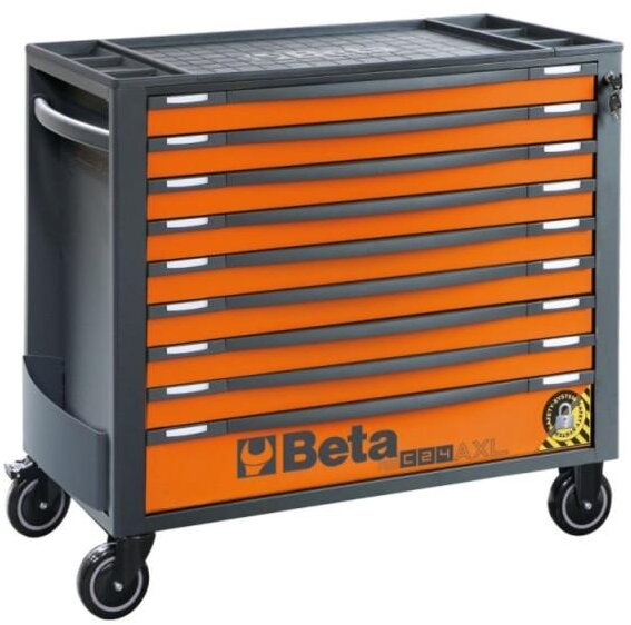 Beta Werkzeugwagen 9 Schubladen, RSC24AXL/9, orange