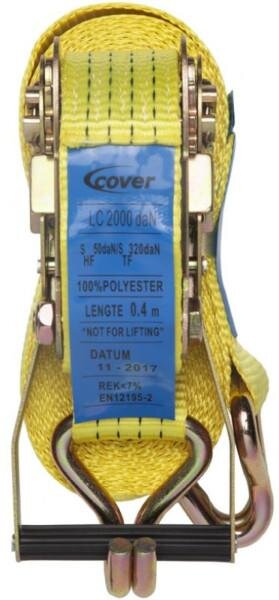 Dekk skrallestropp/kroker 6 m x 35 mm