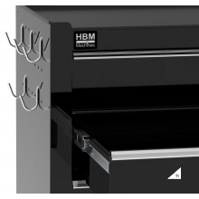 HBM verktøyvogn 5 skuffer, 62 cm, lajit