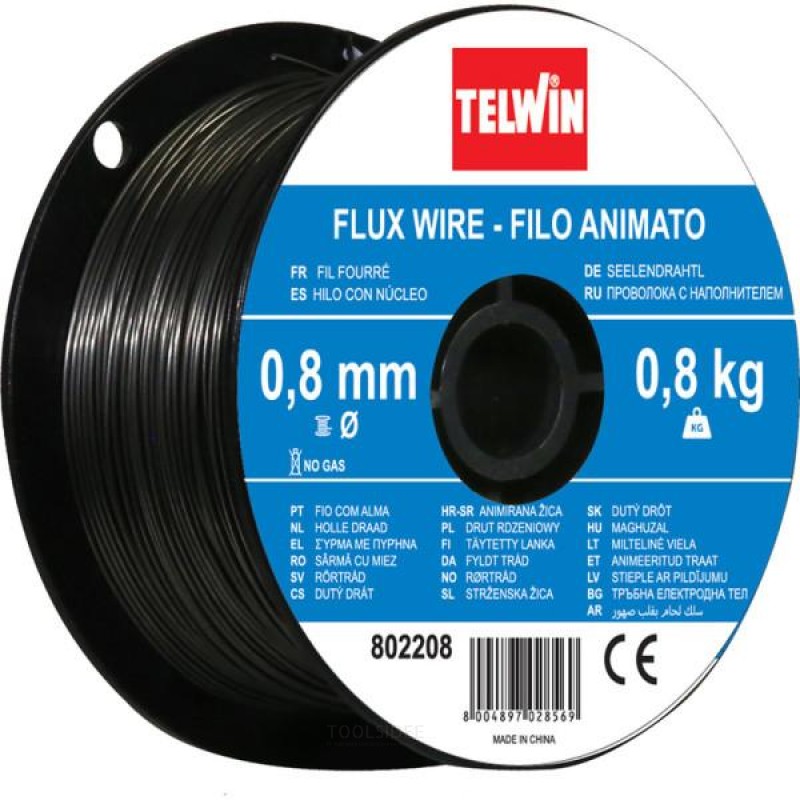 Telwin kaasu fri flukstråd 0,8 mm 0,8 kg
