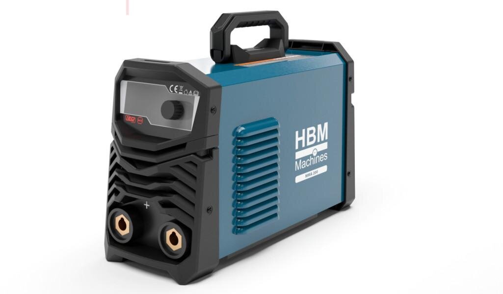 HBM MMA 200 Schweißgerät mit Digitalanzeige blau HBM MMA 200 Schweißgerät mit Digitalanzeige blau