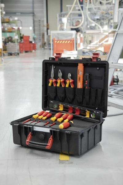 Wiha elektrikerværktøjskuffert basic stor 9300-70403 18 dele