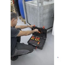 Wiha elektrikerværktøjskuffert basic stor 9300-70403 18 dele