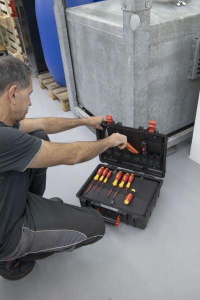 Wiha elektrikerværktøjskuffert basic stor 9300-70403 18 dele