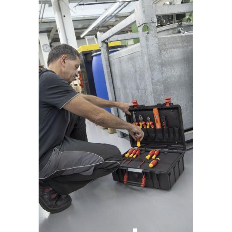 Wiha elektrikerværktøjskuffert basic stor 9300-70403 18 dele
