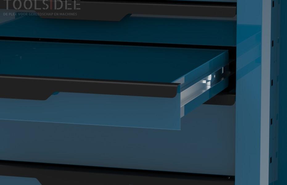 HBM Werkzeugwagen 6 Schubladen, 76,5 cm, blau