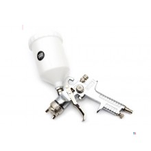 HBM HVLP verfspuit 600 ml aluminium wit 0,6 kg