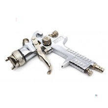 HBM HVLP verfspuit 600 ml aluminium wit 0,6 kg