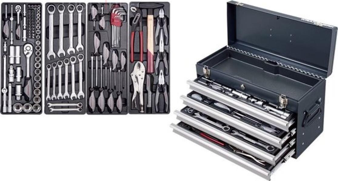 Kraftwerk fyldt værktøjskasse 100 dele