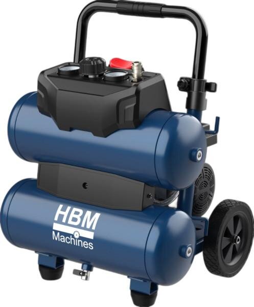 HBM Twin Stack geräuscharmer Kompressor 17 Liter