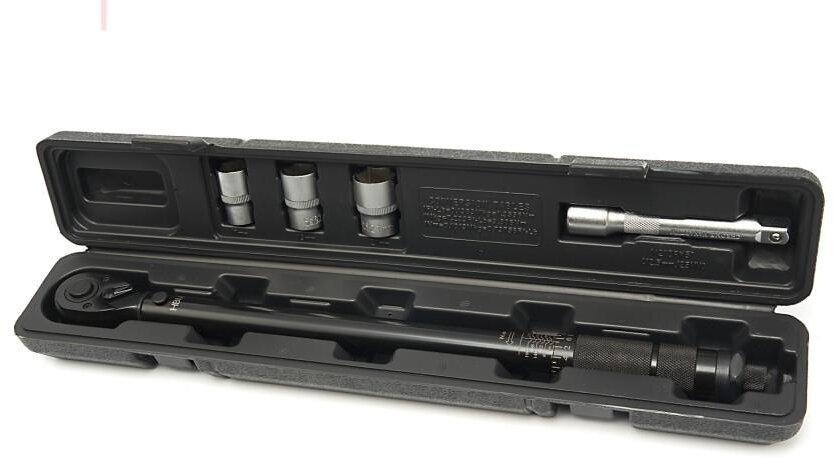 HBM momentnøkkel 5-delt, 1/2 tomme, 28 - 210 Nm