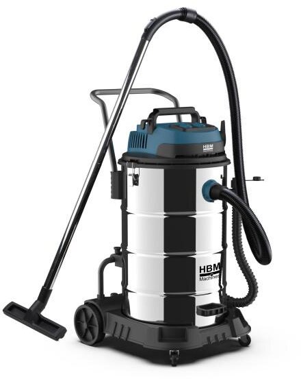 HBM konstruksjonsstøvsuger våt/tørr 2x1200W 80L
