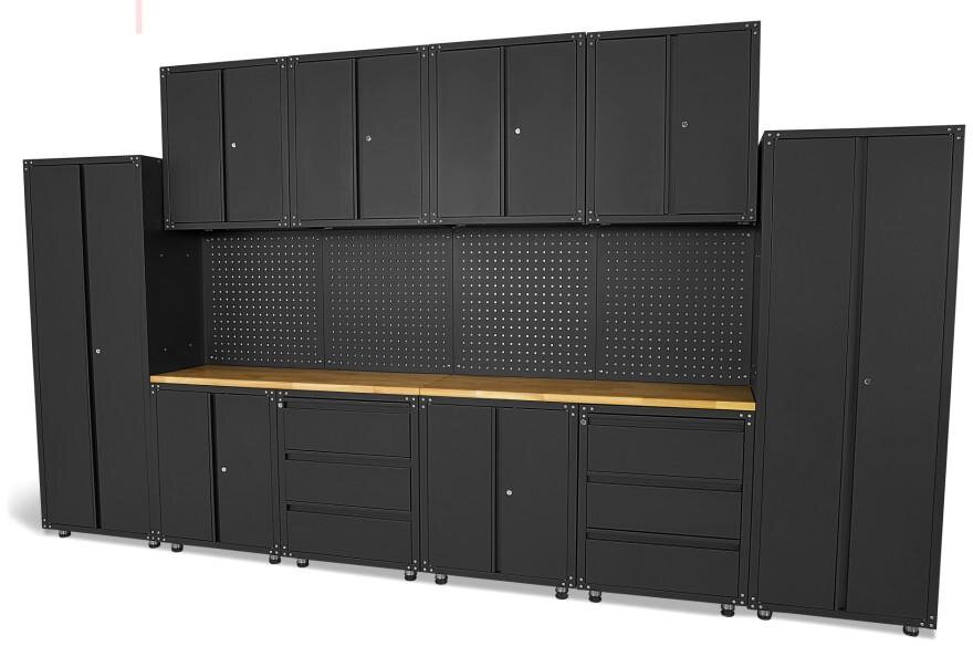 HBM modulært premium verkstedsystem, 16-delt, matt svart HBM modulært premium verkstedsystem, 16-delt, matt svart