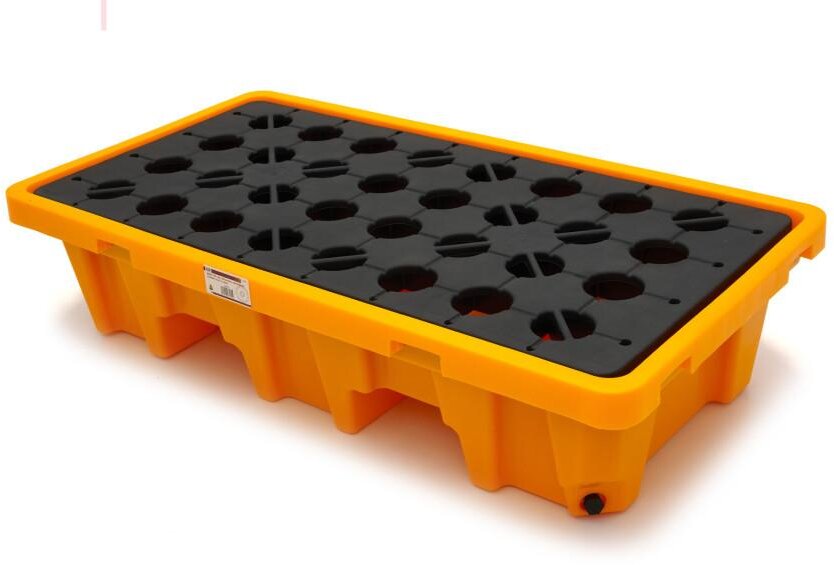 HBM oil drum collection tank for 2 drums - 120 liters