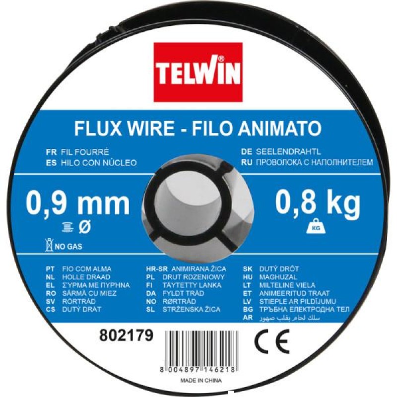 Telwin kaasu sløs flukstråd 0,9 mm 0,8 kg Telwin kaasu sløs flukstråd 0,9 mm 0,8 kg