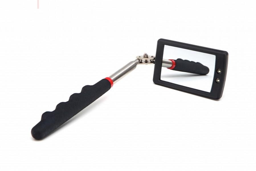 HBM 50 x 80 mm Teleskopspiegel mit LED-Beleuchtung