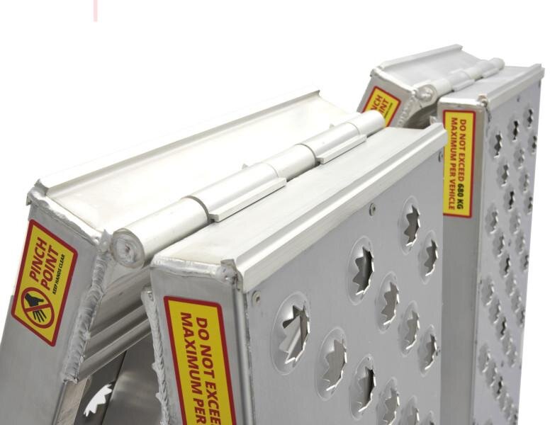 HBM aluminium ramp double 1360 kg 2740 mm x 355 mm