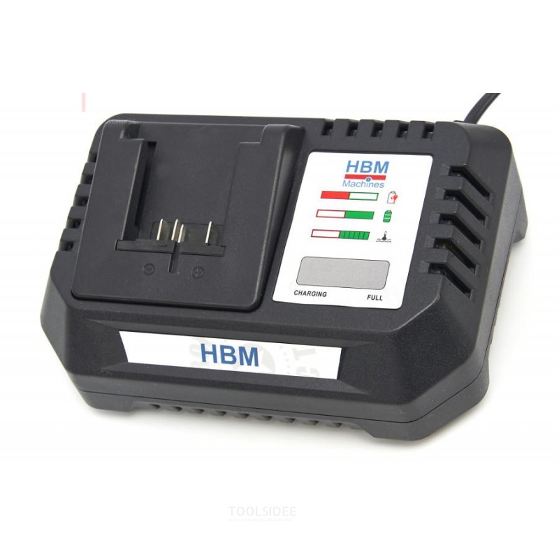 HBM Batterilader for HBM 20V-4.0Ah Hekkttrimmeri ja Gresstrimmersett