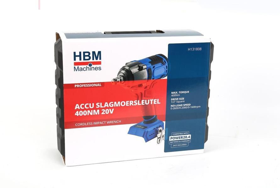 HBM accu slagmoersleutel, 350Nm, 20 Volt