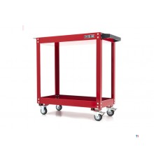 HBM mobil verktøyvogn 2-etasjers, rød