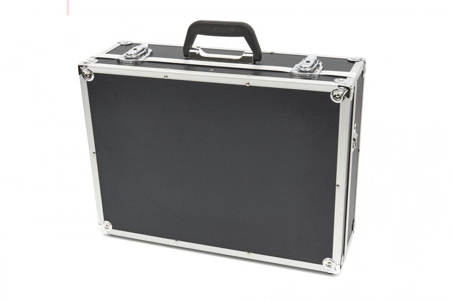 HBM Verktøykoffert i aluminium 45 x 33 x 15,5 cm. Med universell divisjon