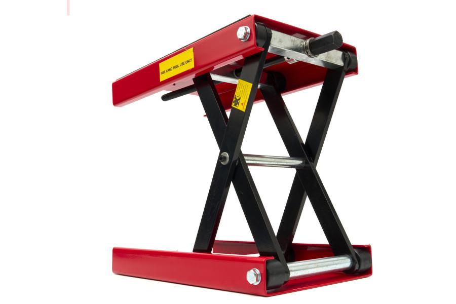 HBM Flacher Mini-Motorradlift 450 kg – Rot