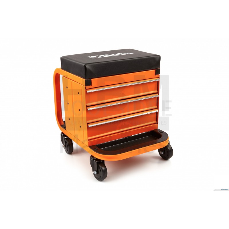 BETA mobile stool with 3 tool drawers