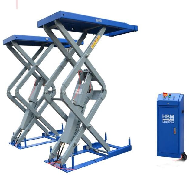 HBM Innebygd Hydraulisk Sakseløfter med Pneumatisk Utløser 3500 Kg HBM Innebygd Hydraulisk Sakseløfter med Pneumatisk Utløser 3500 Kg