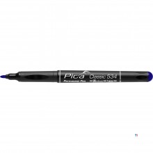 Permanentpenna M blå rund spets, 1,0 mm