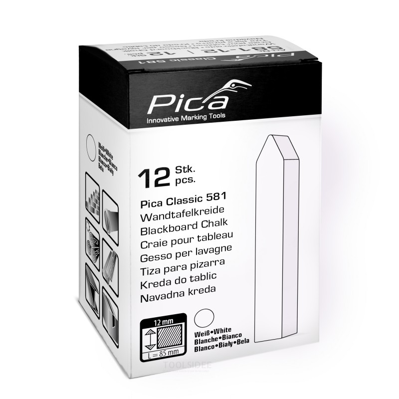 Pica Chalk 581 vit (12 stycken)