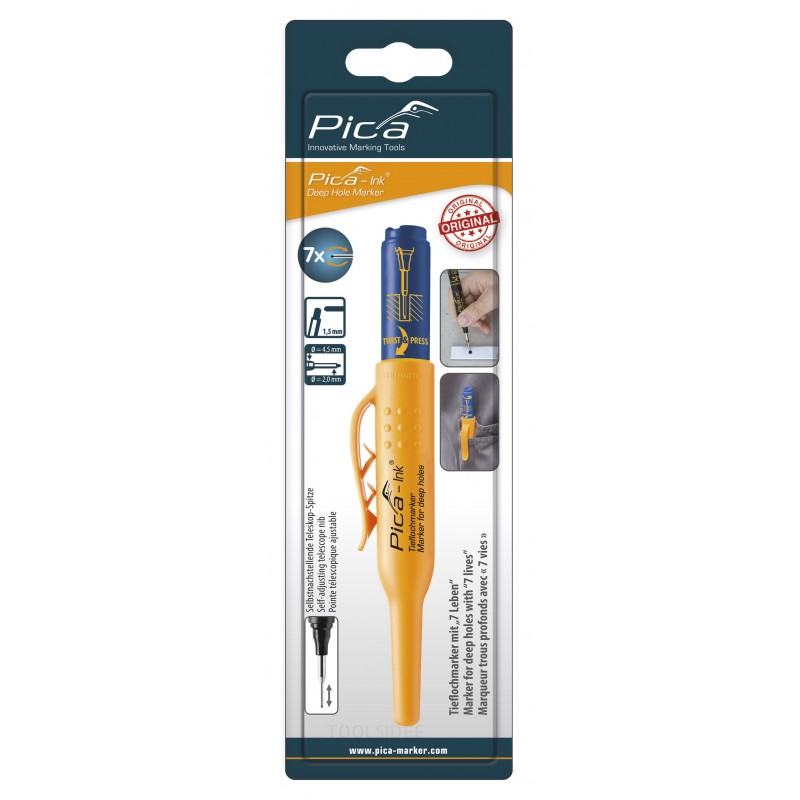 Pica 150/41 Deep Hole Highlighter Blue, Bl.