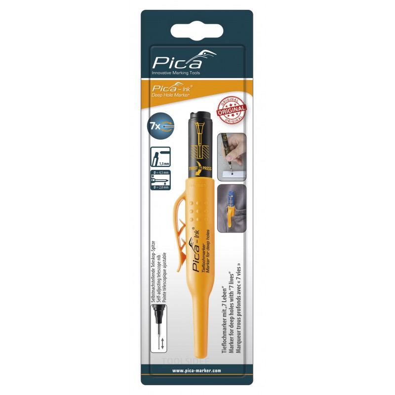 Pica 150/46 Deep Hole Highlighter Black, Bl. Pica 150/46 Deep Hole Highlighter Black, Bl.