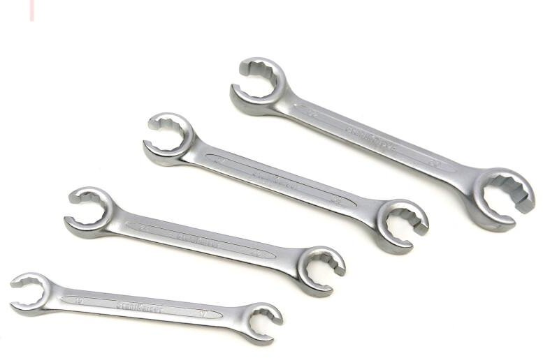 Stahlkaiser 4-delers profesjonelt åpen ringnøkkelsett for bremserør