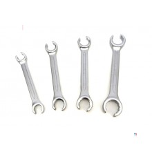 Stahlkaiser 4-delers profesjonelt åpen ringnøkkelsett for bremserør