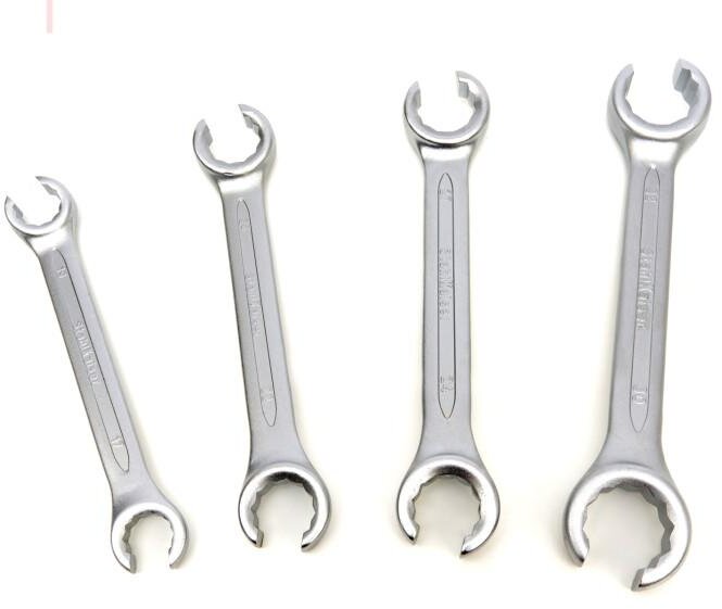 Stahlkaiser 4-delers profesjonelt åpen ringnøkkelsett for bremserør