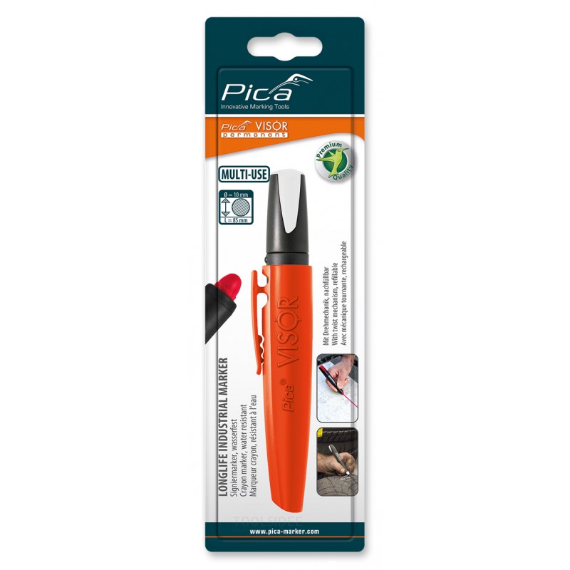 Pica 990/52 VISOR Permanent Marker white, blister Pica 990/52 VISOR Permanent Marker white, blister