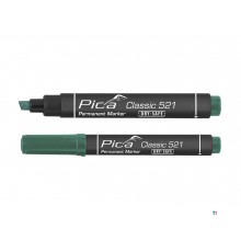 Pica 10st 521/36 Tilladt. Markør 2-6mm mejselgrøn