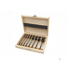 HBM 8 Piece Professional Wood Drill Bit Set Large Sizes with HEX Connection