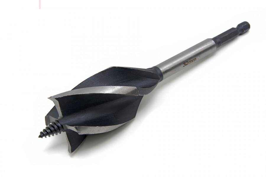 HBM 8 Piece Professional Wood Drill Bit Set Large Sizes with HEX Connection