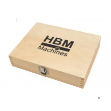 HBM 8 Piece Professional Wood Drill Bit Set Large Sizes with HEX Connection