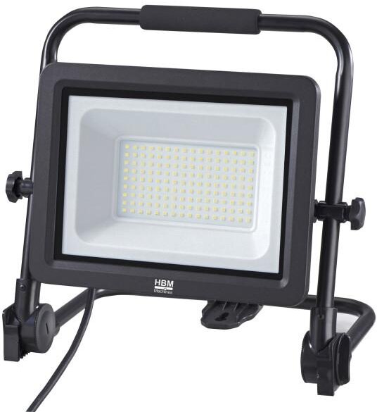HBM dobbelt LED byggelampe 2 x 50W 2 x 4.700 lumen med stativ 5000K