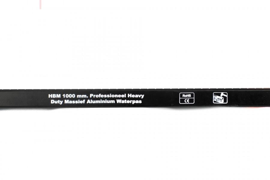HBM 1000 mm Professionelt Kraftigt Massivt Aluminium Vaterpas
