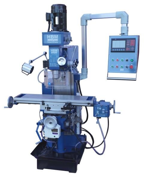 HBM professionele universele freesmachine 60 met 3 assig LCD digitaal uitleessysteem