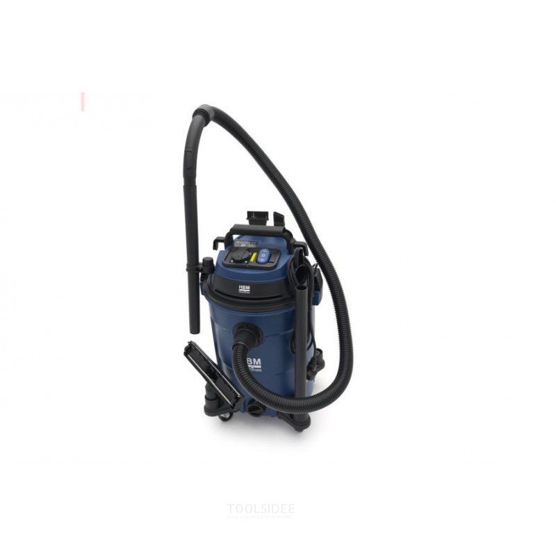 HBM konstruksjonsstøvsuger våt/tørr PP 1200W 25L