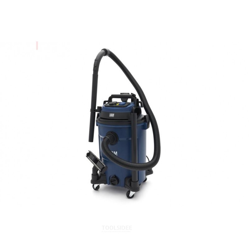 HBM konstruksjonsstøvsuger våt/tørr PP 1200W 25L