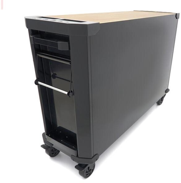 HBM verktøyvogn 10 skuffer 147 cm svart