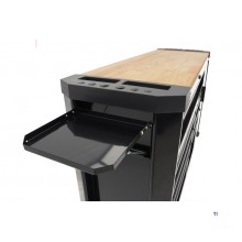 HBM verktøyvogn 10 skuffer 147 cm svart