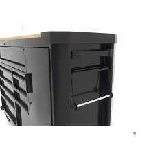 HBM verktøyvogn 10 skuffer 147 cm svart
