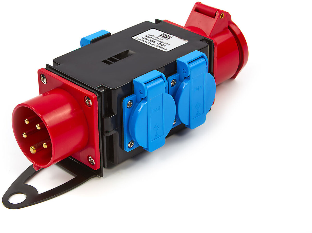 HBM 1 x 400 Volt og 3 x 230 Volt Distribusjonsblokk